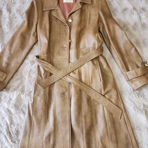 Vintage leather trench